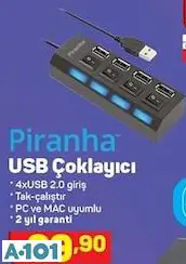 PİRANHA USB ÇOKLAYICI